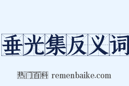 垂光集反义词是什么意思的图片